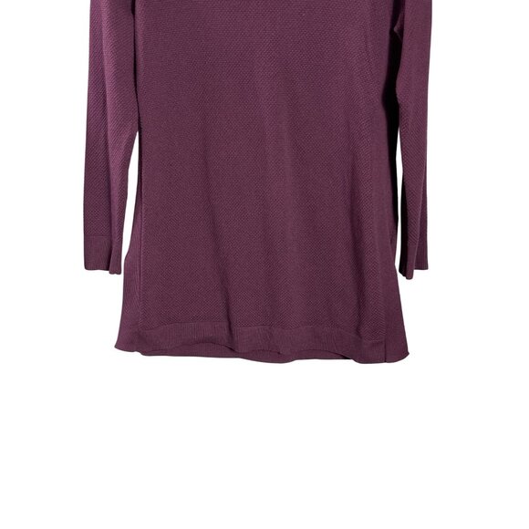 Duluth Trading Womens Burgundy Textured Long Sleeve Tunic Sweater Size XL - Picture 3 of 5